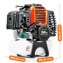 Silnik do kosy spalinowej podkaszarki 52 cc 7500 RPM Humberg HM-615