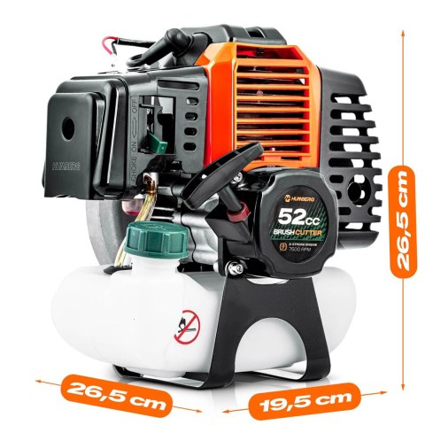 Silnik do kosy spalinowej podkaszarki 52 cc 7500 RPM Humberg HM-615
