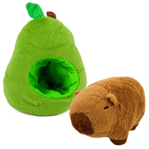 Zielone Awokado z Kapibarą 2w1 Pluszowe Maskotka Przytulanka 25 cm