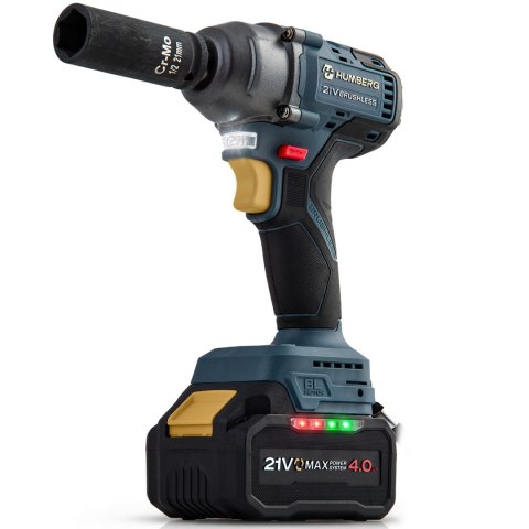 Klucz udarowy akumulatorowy 21V 350Nm Humberg HM-440