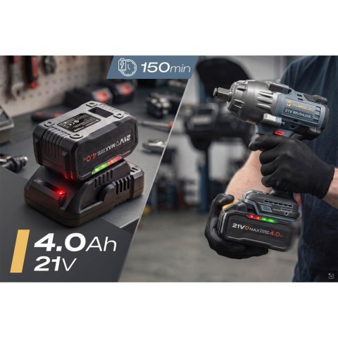 Klucz udarowy akumulatorowy 21V 850Nm Humberg HM-442