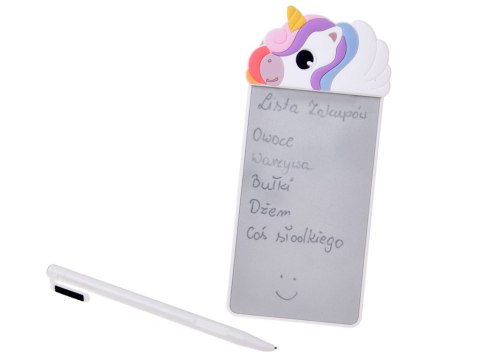 Magnetyczny Notes na Lodówkę Jednorożec Tabliczka do Pisania Rysik ZA6460
