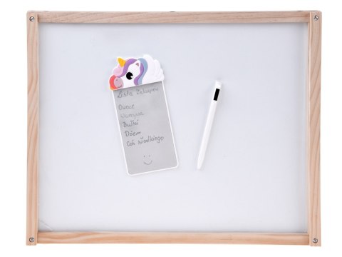 Magnetyczny Notes na Lodówkę Jednorożec Tabliczka do Pisania Rysik ZA6460