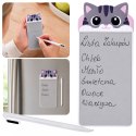 Magnetyczny Notes na Lodówkę Kotek Tabliczka do Pisania Rysik ZA6461
