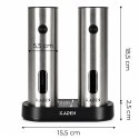 Młynek elektryczny do soli i pieprzu zestaw 2 sztuki regulacja mielenia USB KADEN