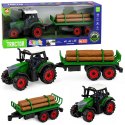 Traktor Farmerski Rolniczy z Przyczepą Na Drzewo Napęd Frykcyjny Bale 35cm