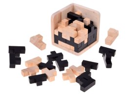 Drewniana Kostka Logiczna Tetris Układanka Przestrzenna Łamigłówka ZA6610