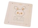 Drewniana przeplatanka Montessori - zestaw 4 szablony + mulina ZA6543