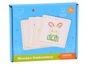 Drewniana przeplatanka Montessori - zestaw 4 szablony + mulina ZA6543