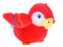 Pluszowa Papuga Rubinowy Rico z Piszczałką Zawieszka 13 cm ZA6426
