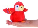 Pluszowa Papuga Rubinowy Rico z Piszczałką Zawieszka 13 cm ZA6426