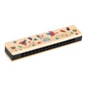 Instrumenty drewniane muzyczne dla dzieci trójkąt pałeczki harmonijka ustna tarka
