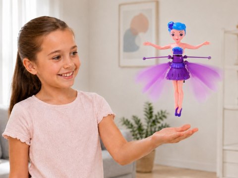 Latająca Wróżka Interaktywna Lalka Czujnik Dłoni Światło 19 cm ZA6598