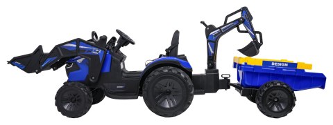 Pojazd Traktor Z Przyczepą 720-T Niebieski