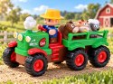 Interaktywny Traktor z Przyczepą Zwierzętami Światło Dźwięk Rolnik ZA6309
