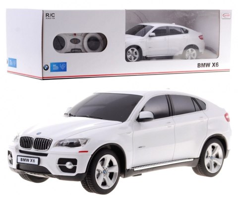 BMW X6 białe RASTAR model 1:24 Zdalnie sterowane Auto SUV + pilot