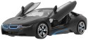 BMW i8 czarne RASTAR model 1:14 Zdalnie sterowane auto + pilot 2,4 GHz