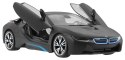 BMW i8 czarne RASTAR model 1:14 Zdalnie sterowane auto + pilot 2,4 GHz