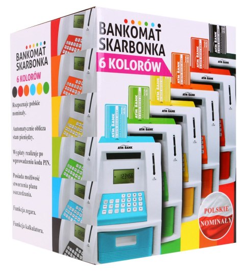 Bankomat z kartą Skarbonka dla dzieci + Tryb oszczędzania