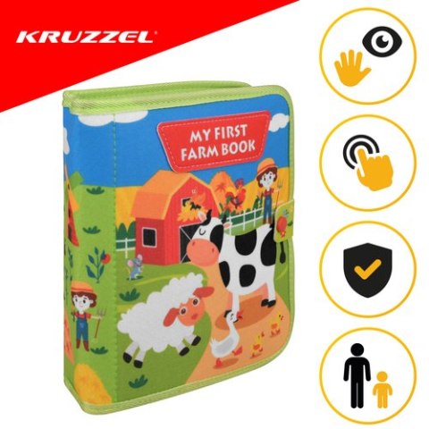 Książeczka manipulacyjna - farma Kruzzel