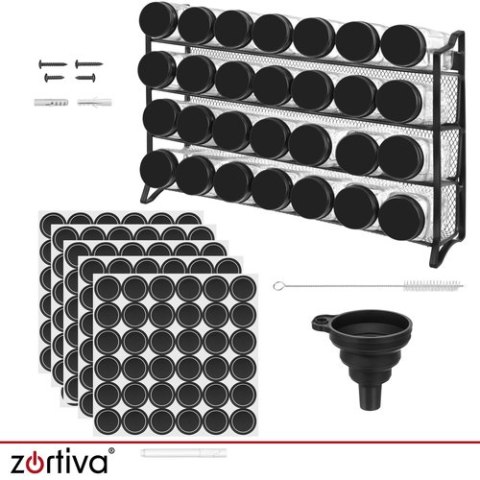 Pojemnik na przyprawy - 28szt. + organizer Zortiva