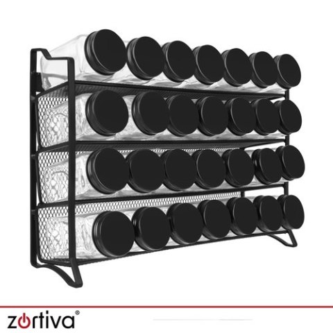 Pojemnik na przyprawy - 28szt. + organizer Zortiva