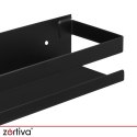 Półka łazienkowa czarna Zortiva