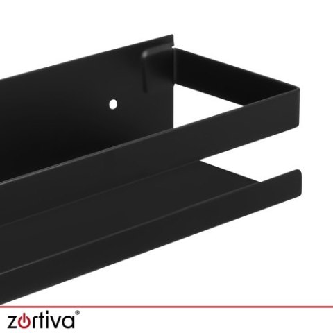 Półka łazienkowa czarna Zortiva