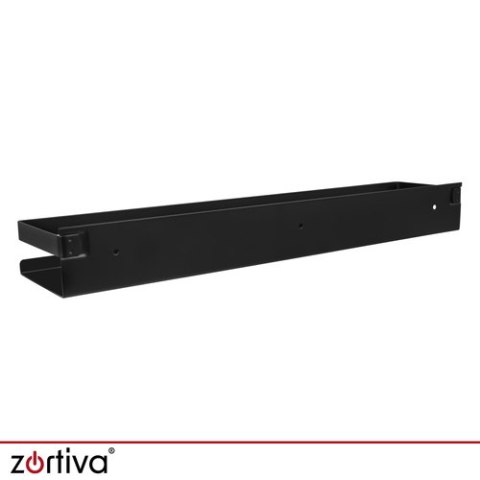 Półka łazienkowa czarna Zortiva