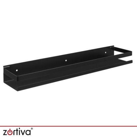 Półka łazienkowa czarna Zortiva