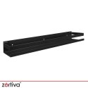 Półka łazienkowa czarna Zortiva