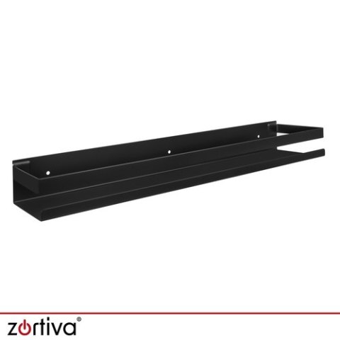 Półka łazienkowa czarna Zortiva