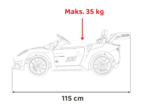 4x4 Bluetooth PILOT Auto na akumulator Maserati MC20 GT2