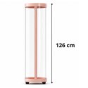 Organizer Na Pluszaki i Zabawki Na Kółkach Lampki LED Różowy 126 cm