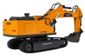 Koparka R/C z Funkcją Dymu, Świateł i Dźwięku Żółta