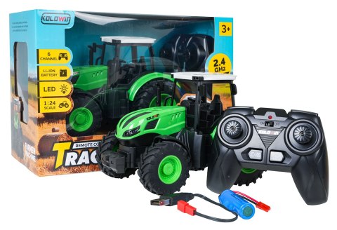 Traktor Zielony 1:24 z Pilotem