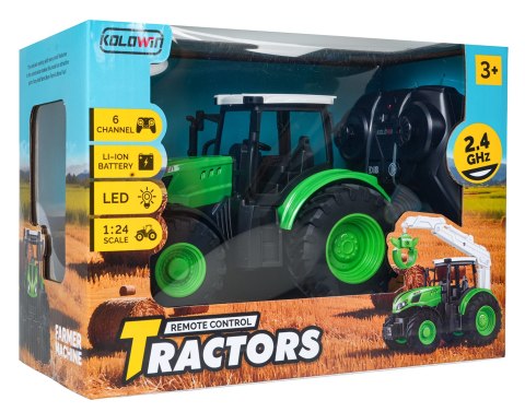 Traktor Zielony 1:24 z Pilotem