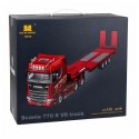 Ciężarówka Scania 770S Z Naczepą Zdalnie Sterowana RC Huina Srebrna 1:18