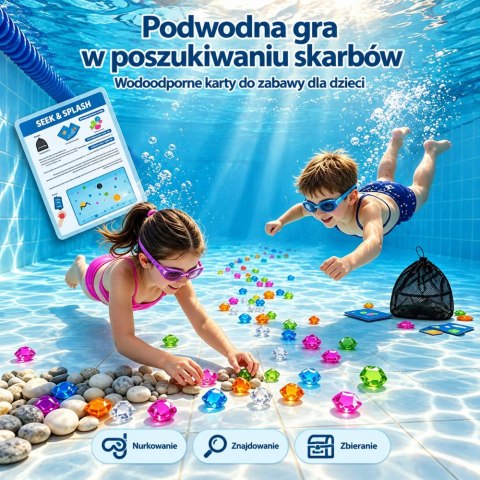 Gra Do Nurkowania Poszukiwanie Klejnotów Karty Z Zadaniami Wodoodporne