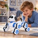 Pies Robot Zdalnie Sterowany RC 8 Kół Drift 360° Akrobacje Niebieski