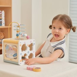 VIGA PolarB Drewniana Kostka Aktywności 7w1 Sorter Labirynt Zwierzątka 12m+