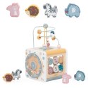 VIGA PolarB Drewniana Kostka Aktywności 7w1 Sorter Labirynt Zwierzątka 12m+