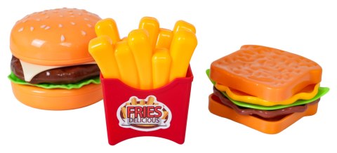 Zestaw Fast Food + Akcesoria w Hamburgerze