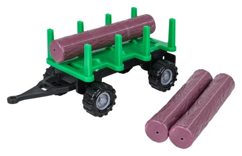 MEGA Zestaw Metalowy Traktor i Kombajn + Naczepy