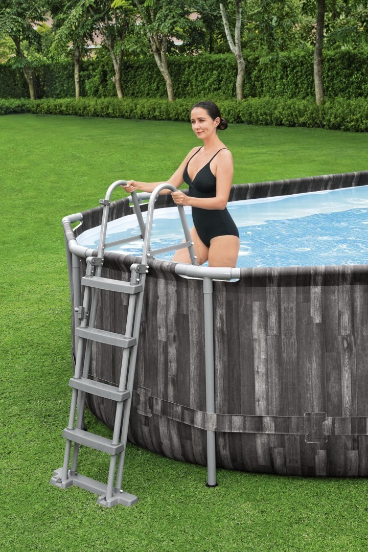 Basen Stelażowy 24 FT 732 x 366 x 122 cm Power Steel BEST Basen Stelażowy 24 FT 732 x 366 x 122 cm Power Steel BEST
