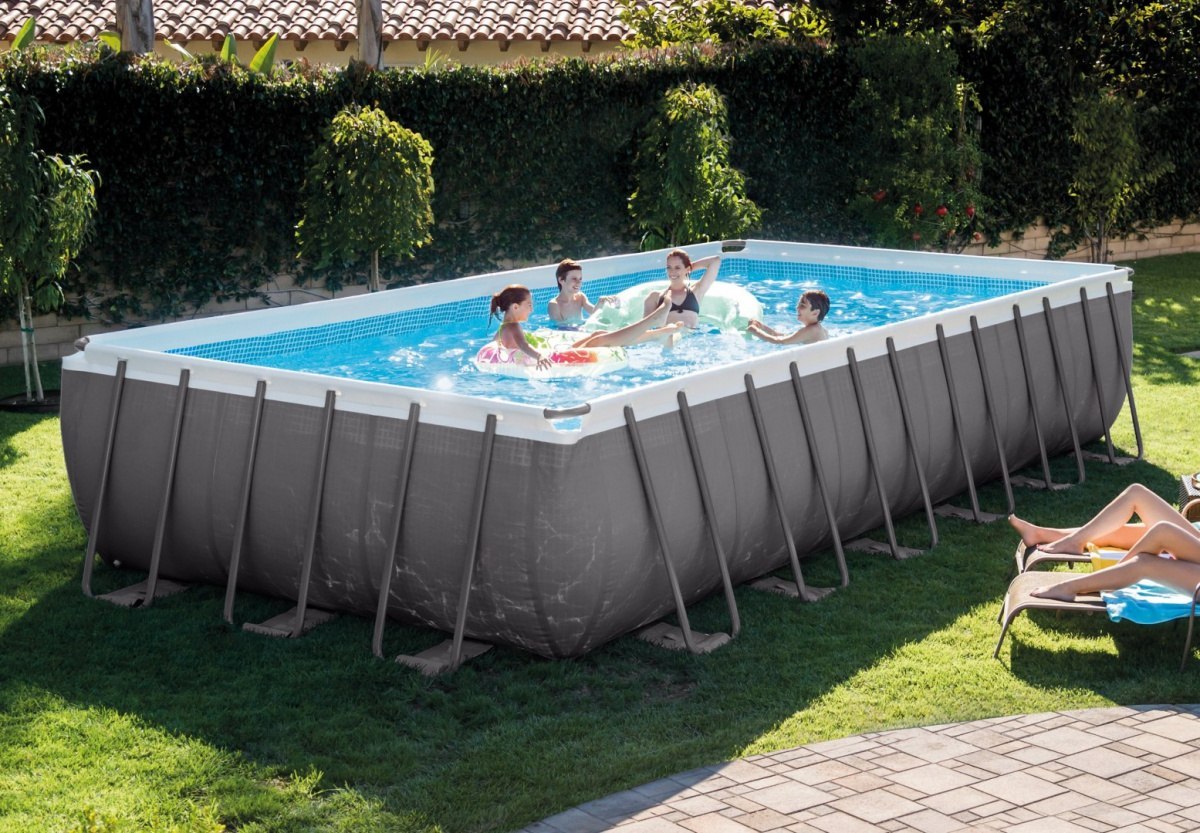 Basen Stelażowy Ultra Frame 24Ft x 12Ft 732x366x132 cm z Basen Stelażowy Ultra Frame 24Ft x 12Ft 732x366x132 cm z