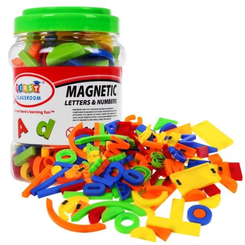 Magnesy do tablicy Magnesiki dla dzieci Cyferki Literki 128 el