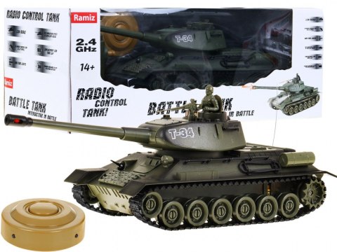 +Bitwa czołgów  CZOŁG zdalnie sterowany   T-34 1:28 R/C 2.4 GHZ