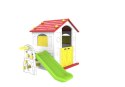 PLac zabaw dla dzieci Domek ogrodowy  Zjezdzalnia 3w1