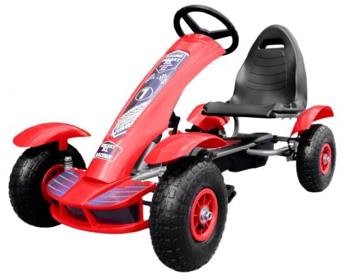 +Popowane koła +Max 50Kg  Quad Gokart na pedały dla dzieci 3-8 lata